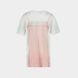 T-Shirt Slip Dress Trompe L'oeil - Simone Rocha - Coton - Blanc