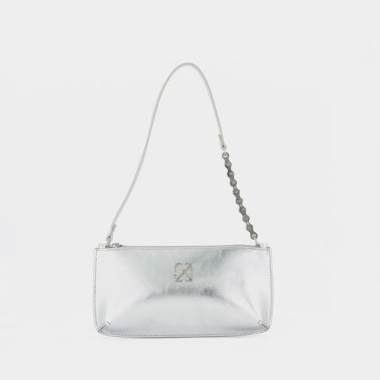 Sac Porté Épaule Jitney - OFF WHITE - Cuir - Argenté