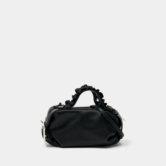 Sac Porté Épaule Mini Biker Frill - Simone Rocha - Cuir - Noir