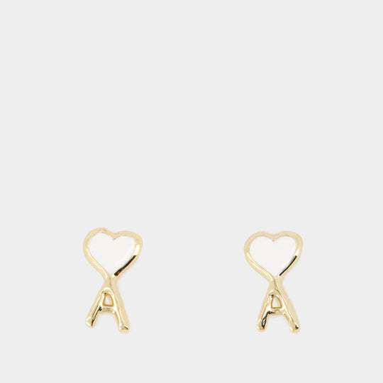 Boucles D'oreilles Hammered Ami De Coeur - AMI Paris - Métal - Doré