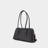 Sac À Main Lock East West Satchel - Tory Burch - Cuir - Noir