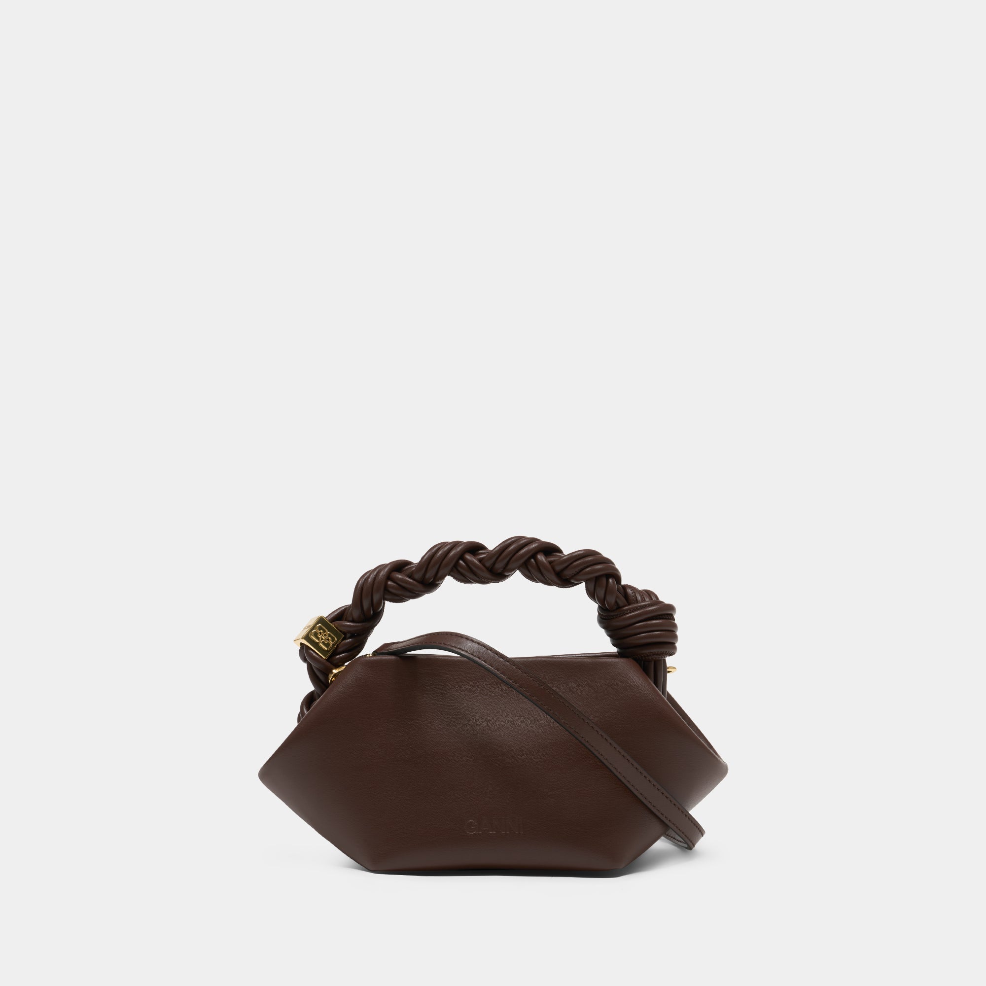 Sac À Main Bou Mini - Ganni - Cuir - Marron