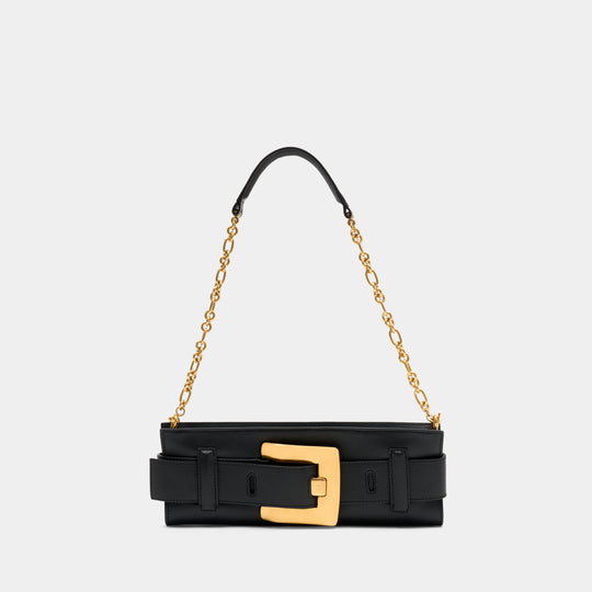 Sac Porté Épaule Anthem - Balmain - Cuir - Noir