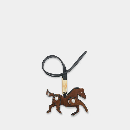 Porte-Clé Horse Charm - Vivienne Westwood - Cuir - Marron
