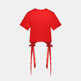 T-Shirt Bow Tails - Simone Rocha - Synthétique - Rouge