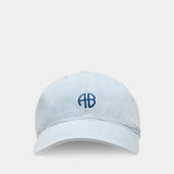 Chapeau Jeremy Baseball - ANINE BING - Coton - Bleu
