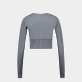 Cardigan Bea Cropped - Vivienne Westwood - Coton - Gris