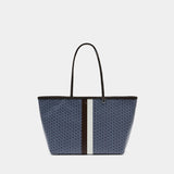 Cabas The Racer - Tory Burch - Coton - Bleu