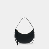 Sac À Main Romy Half Moon - Tory Burch - Cuir - Noir