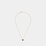 Collier Icon Enamel Pendant - Tory Burch - Métal - Noir