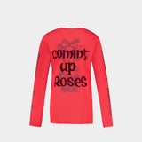 T-Shirt Coming Up Roses - Simone Rocha - Coton - Rouge