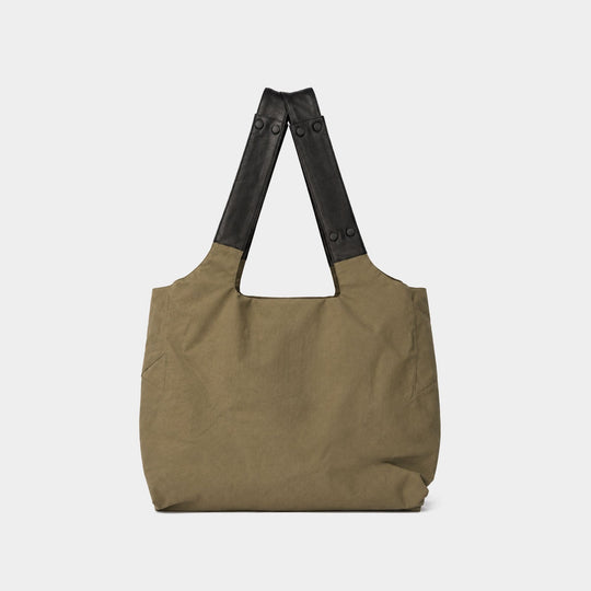 Sac À Main Patch Dot - YOHJI YAMAMOTO - Synthétique - Kaki