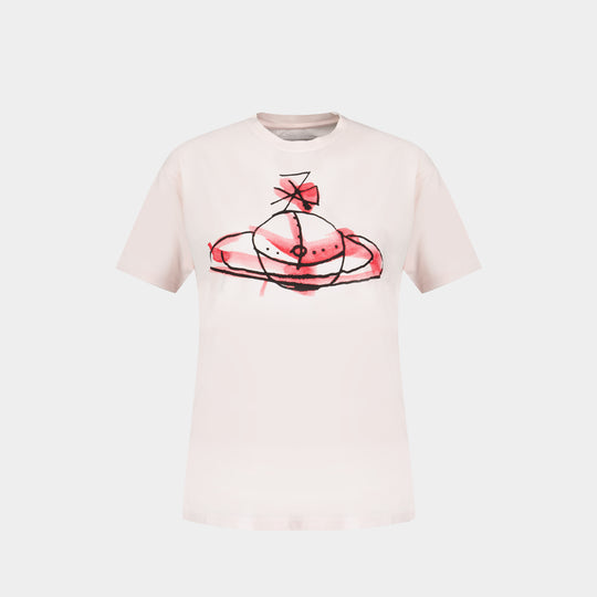 T-Shirt Orb - Vivienne Westwood - Coton - Rose