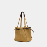 Sac À Main Romy Straw - Tory Burch - Raphia - Beige