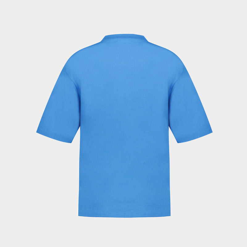 T Shirt Medusa - Versace - Coton - Bleu