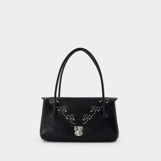 Sac Porté Épaule East West - Marni - Cuir - Noir