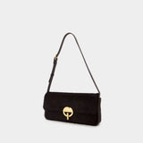 Sac À Bandoulière Moon Baguette - Vanessa Bruno - Cuir - Noir