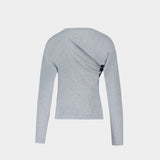 T-Shirt Ls Hebo - Vivienne Westwood - Coton - Gris