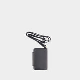 Charm Mimi Notebook - AMI Paris - Cuir - Noir