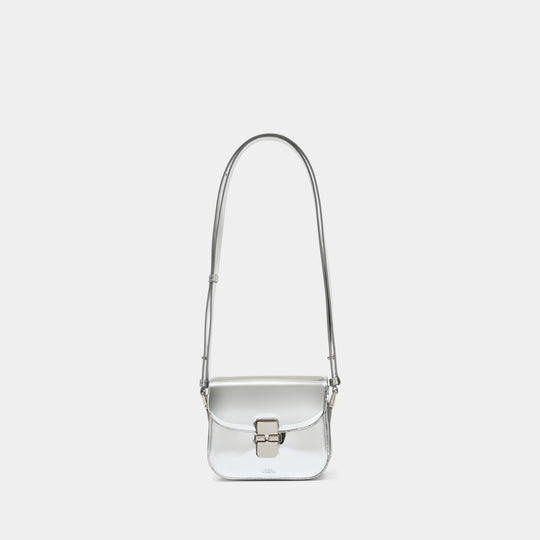 Sac À Bandoulière Grace Mini - A.P.C. - Synthétique - Argenté