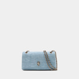 Sac À Bandoulière The Dual Chain Mini - Marc Jacobs - Cuir - Bleu