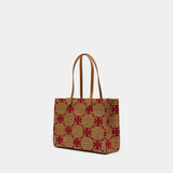 Cabas T-Monogram - Tory Burch - Synthétique - Beige