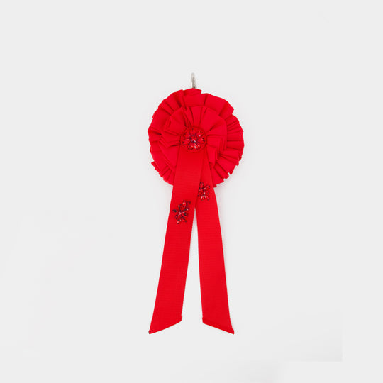 Porte Monnaie Ribbon Rosette - Simone Rocha - Nylon - Rouge