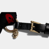 Écharpe Skull Ring Wrap - Alexander McQueen - Soie - Noir