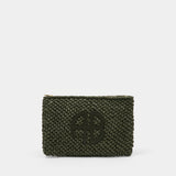 Pochette Rio - ANINE BING - Raphia - Vert