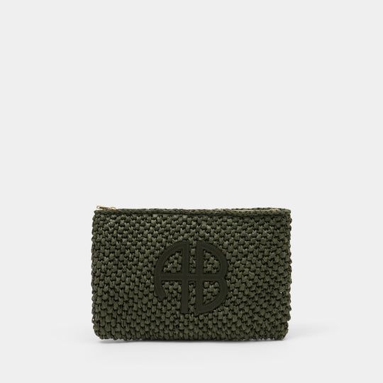 Pochette Rio - ANINE BING - Raphia - Vert