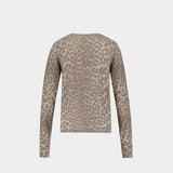 Sweatshirt Graphic Tiger - Ganni - Laine - Beige
