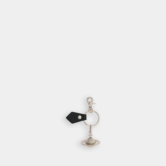 Porte-Clé Saffiano 3d Orb - Vivienne Westwood - Métal - Noir