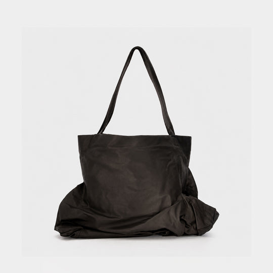 Cabas Unevenness - YOHJI YAMAMOTO - Cuir - Noir