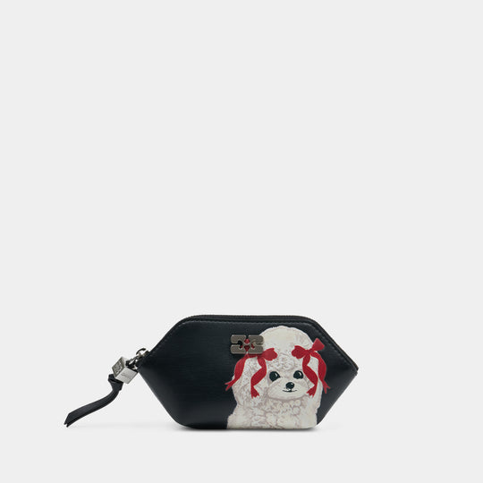 Porte-Monnaie Bou Puddle - Ganni - Cuir - Noir