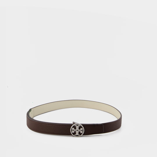 Ceinture 1" Miller Reversible - Tory Burch - Cuir - Marron