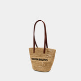 Sac Porté Épaule Panier Pm - Vanessa Bruno - Raphia - Multi