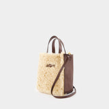 Cabas Museo Soft Mini Montone - Marni - Cuir - Beige