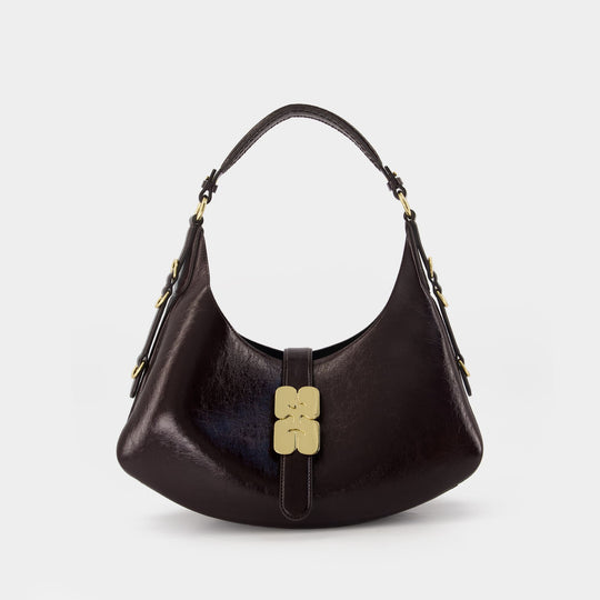 Sac À Main Kat Small - Ganni - Synthétique - Marron