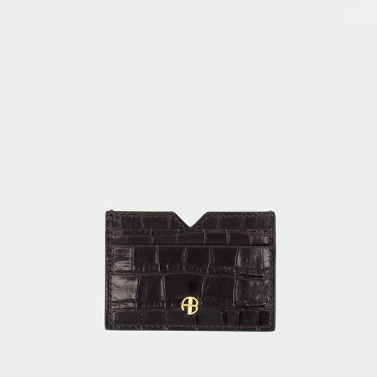 Porte Carte Calli - ANINE BING - Cuir - Marron