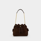 Sac Porté Épaule Charlie - Tory Burch - Cuir - Marron