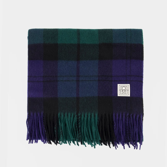 Écharpe Checked - TOTEME - Cachemire - Vert