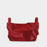 Sac Porté Épaule Tulip L - YOHJI YAMAMOTO - Cuir - Bordeaux