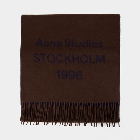 Écharpe - Acne Studios - Laine - Marron