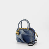 Sac À Main The Micro Bauletto - Marc Jacobs - Coton - Bleu