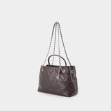 Sac À Main Fleming Small Carryall - Tory Burch - Cuir - Marron