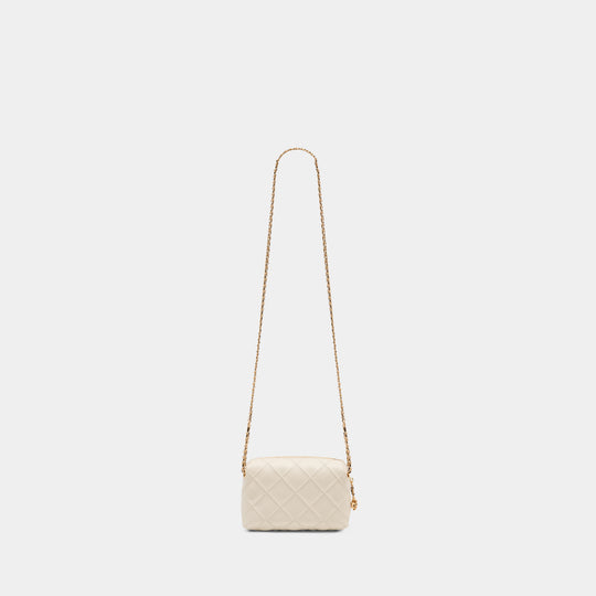 Sac À Bandoulière Fleming Soft - Tory Burch - Cuir - Beige
