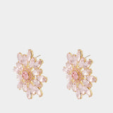 Boucles D'oreilles Flower - SELF PORTRAIT - Métal - Rose