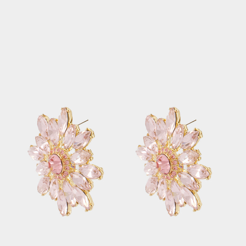 Boucles D'oreilles Flower - SELF PORTRAIT - Métal - Rose