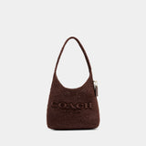 Sac Porté Épaule Weave Straw Brooklyn 28 - Coach - Cuir - Marron