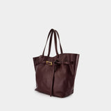 Cabas Elly Small - ANINE BING - Cuir - Bordeaux